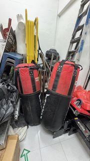 Fairtex Heavy Punching Bag Black Red, Sports Equipment, Exercise ...