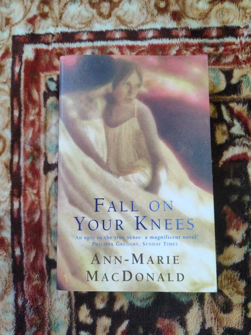 Fall on Your Knees Vintage Paperback Novel (Category: Storybooks) located in Puerto Princesa. Submitted by jyrxxii. (Listing ID 1470829189, Image 1). Description: - Title: Fall on Your Knees by Ann-Marie MacDonald - Format: Standard paperback fiction (Vintage UK edition) - Accolades: Winner of the 1997 Commonwealth Writers Prize for Best First Book - Pricing & Details: £6.99 original UK price printed on back cover - ISBN/Barcode: 9780099740513.