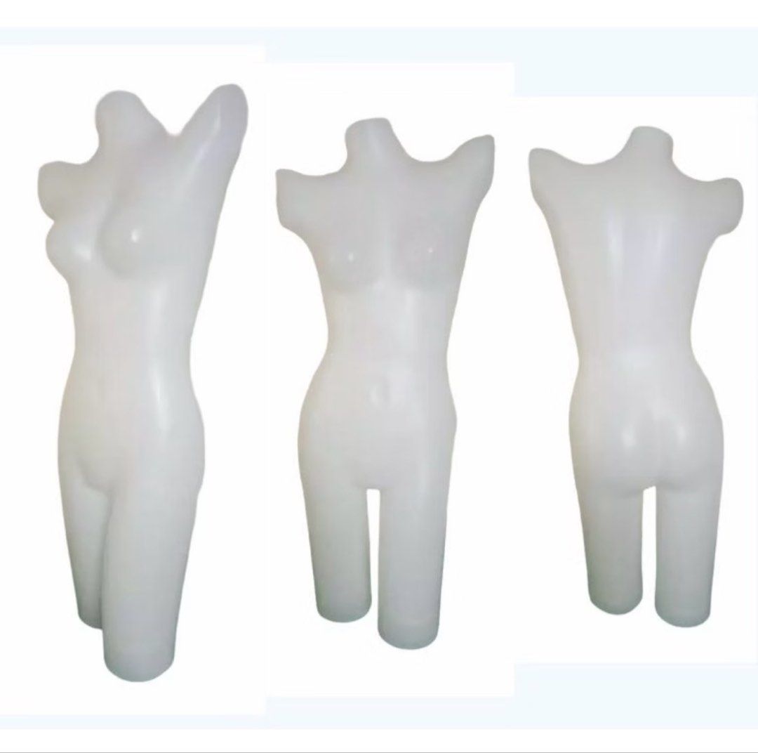 Female Torso Mannequin Curve Display (Category: Blouses) located in Pasig City. Submitted by lykaloves (Listing ID 1470835625, Image 3). Description: - White plastic female mannequin torso with legs and realistic curves - Features great hip definition for an appealing fit - Ideal for displaying swimwear, tops, and bottoms - Lightweight design for easy movement around your studio or storefront - 4 pcs available.