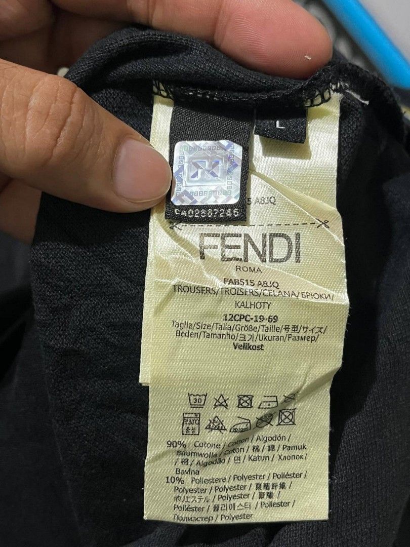 FENDI POLO SHIRT (Category: Tshirts & Polo Shirts ) located in Davao. Submitted by blazing.rachel02 (Listing ID 1470847614, Image 3). Description: Large on tag 21 x 28 Color rate: 9.5/10 Excellent condition No issue Authentic.