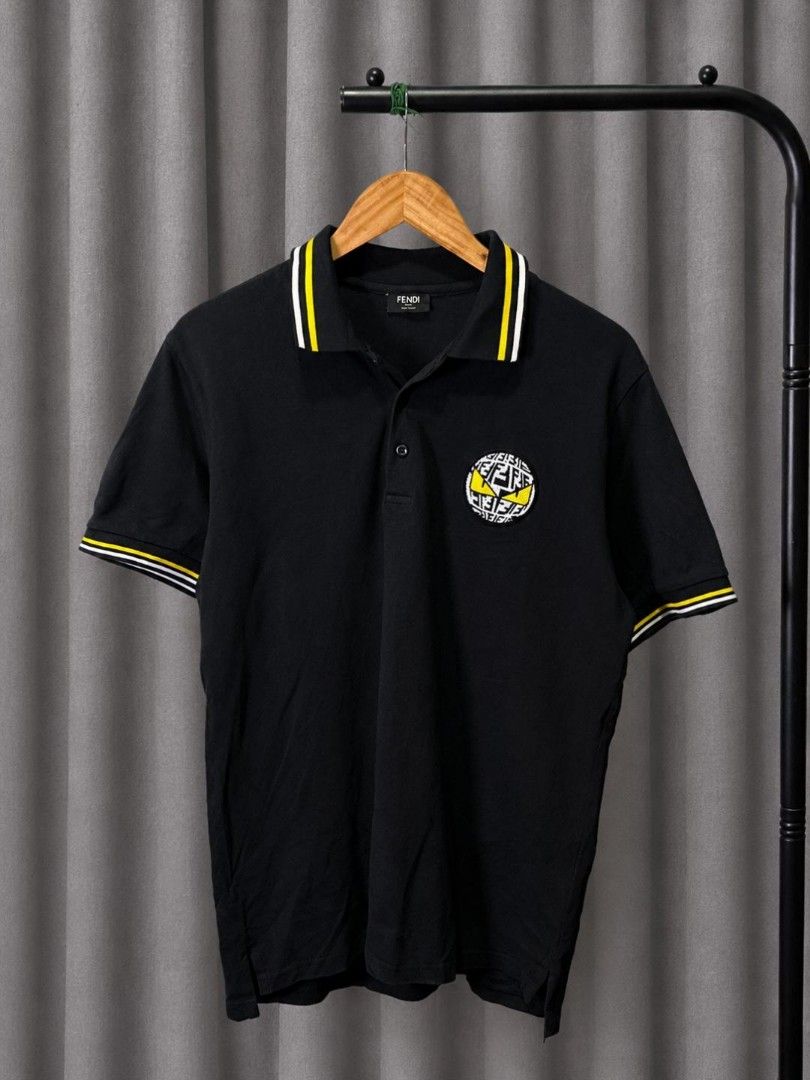FENDI POLO SHIRT (Category: Tshirts & Polo Shirts ) located in Davao. Submitted by blazing.rachel02 (Listing ID 1470847614, Image 1). Description: Large on tag 21 x 28 Color rate: 9.5/10 Excellent condition No issue Authentic.