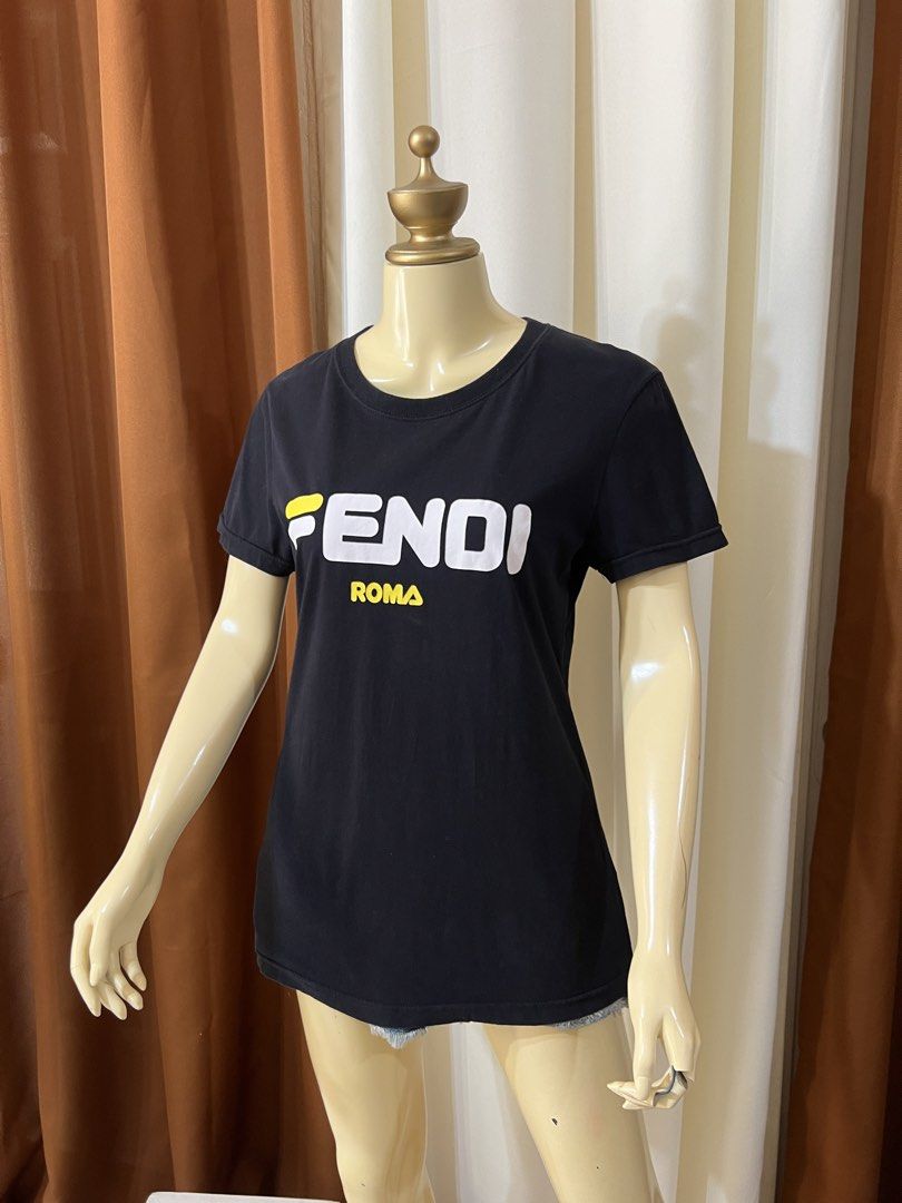 Fendi Shirt (Category: Luxury Apparel) located in Cebu City. Submitted by sexyclosetph2.0 (Listing ID 1470857329, Image 2). Description: Like new condition Black in actual Color rate 10/10 Large on tag Fits med-large No issues Super ni e in actual .