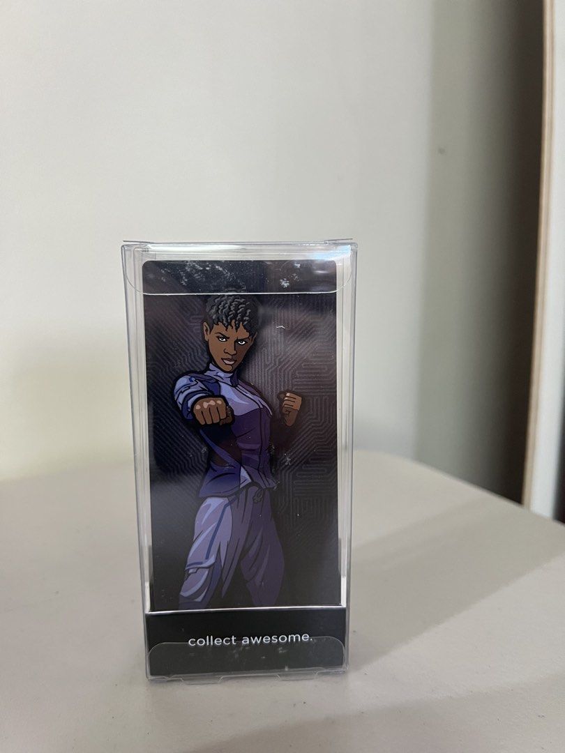 FiGPiN Marvel Studios Black Panther Wakanda Forever - Shuri 1129 (Category: Figurines & Statues) located in Quezon City. Submitted by xeraphinasy (Listing ID 1470781496, Image 2). Description: - Authentic FiGPiN collectable pin (#1129) - Features Shuri from Marvel Studios' Black Panther: Wakanda Forever - Brand new and unopened in original packaging - Includes clear acrylic display case - Perfect addition for any Marvel or pin collection.