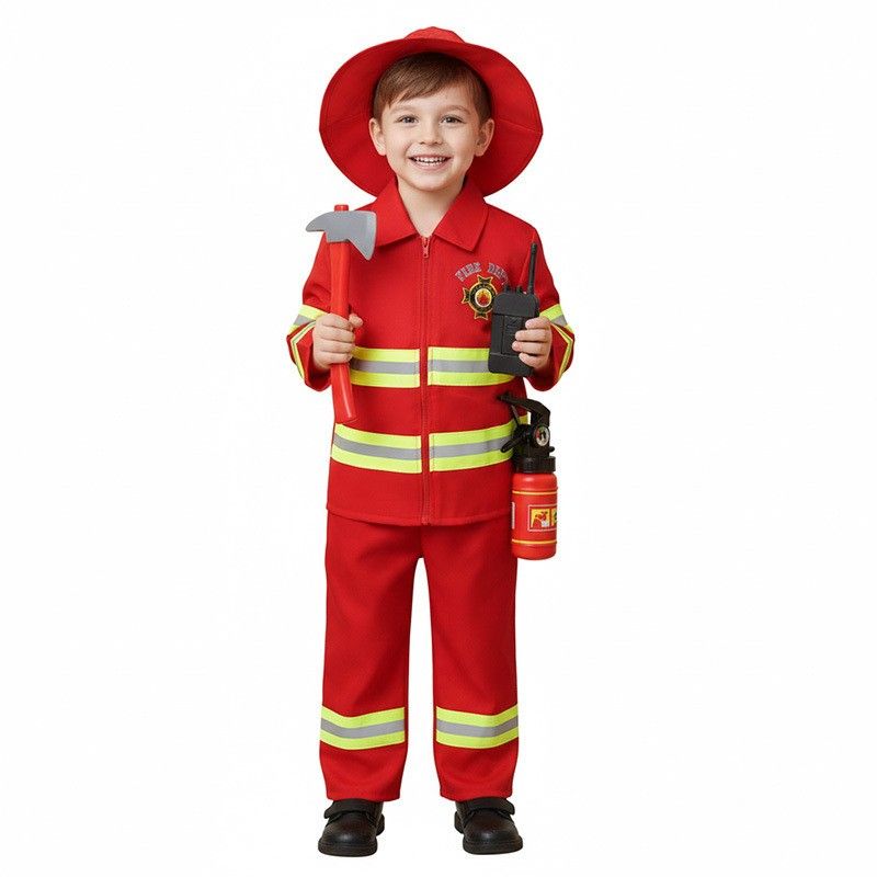 Firefighter costume for kids (Category: Babies & Kids Fashion) located in Manila. Submitted by bongsy999mall (Listing ID 1470783780, Image 1). Description: .