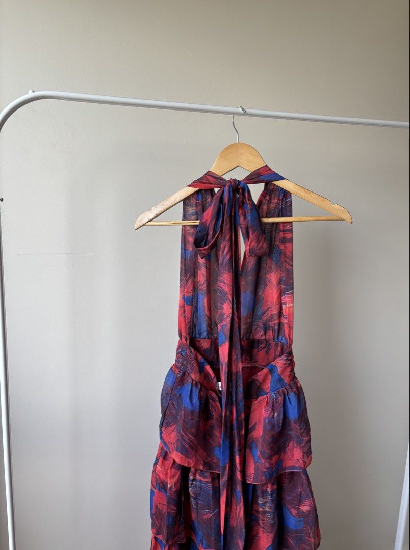 Floral Ruffle Maxi Multi-way Chiffon Dress (Category: Dresses) located in Taguig. Submitted by curatedbyk_ (Listing ID 1470855699, Image 3). Description: - Good quality - Fits XS, waist line not stretchable - Zipper on lower back * No cancellation / return due to item doesn’t fit etc. (Condition & sizing are always well informed.) * Joy reservers / offer = blocked. * All items are cleaned and ready to wear. * Lalamove shipping only / meetup. My m