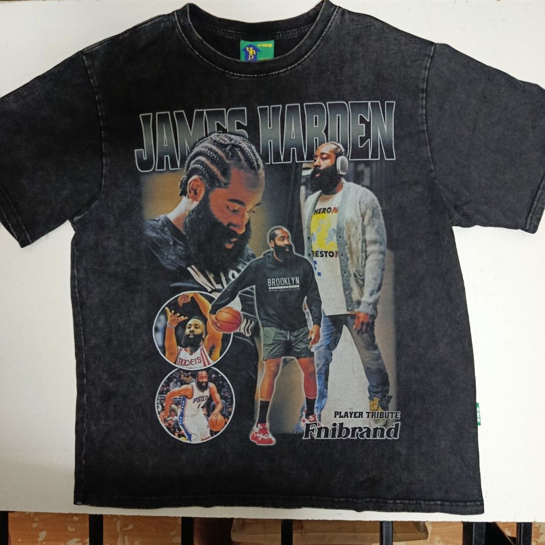 FNI BRAND (Category: Activewear) located in Manila. Submitted by youngmrink.com (Listing ID 1470907586, Image 1). Description: 🔥 FNI BRAND JAMES HARDEN BOOTLEG SHIRT 🔥 🏀 Basketball Graphic Tee 🖤 Black Washed / Vintage Style 💯 Astig na James Harden design 👕 Size: Medium (M) 🔥 Perfect pang-streetwear, casual outfit, at pang-OOTD 😎 Bagay sa jeans, cargo pants, at shorts 💸 PRICE: ₱450 negotiable 📌 Condition: [Ilagay ang totoong kondisyon] �