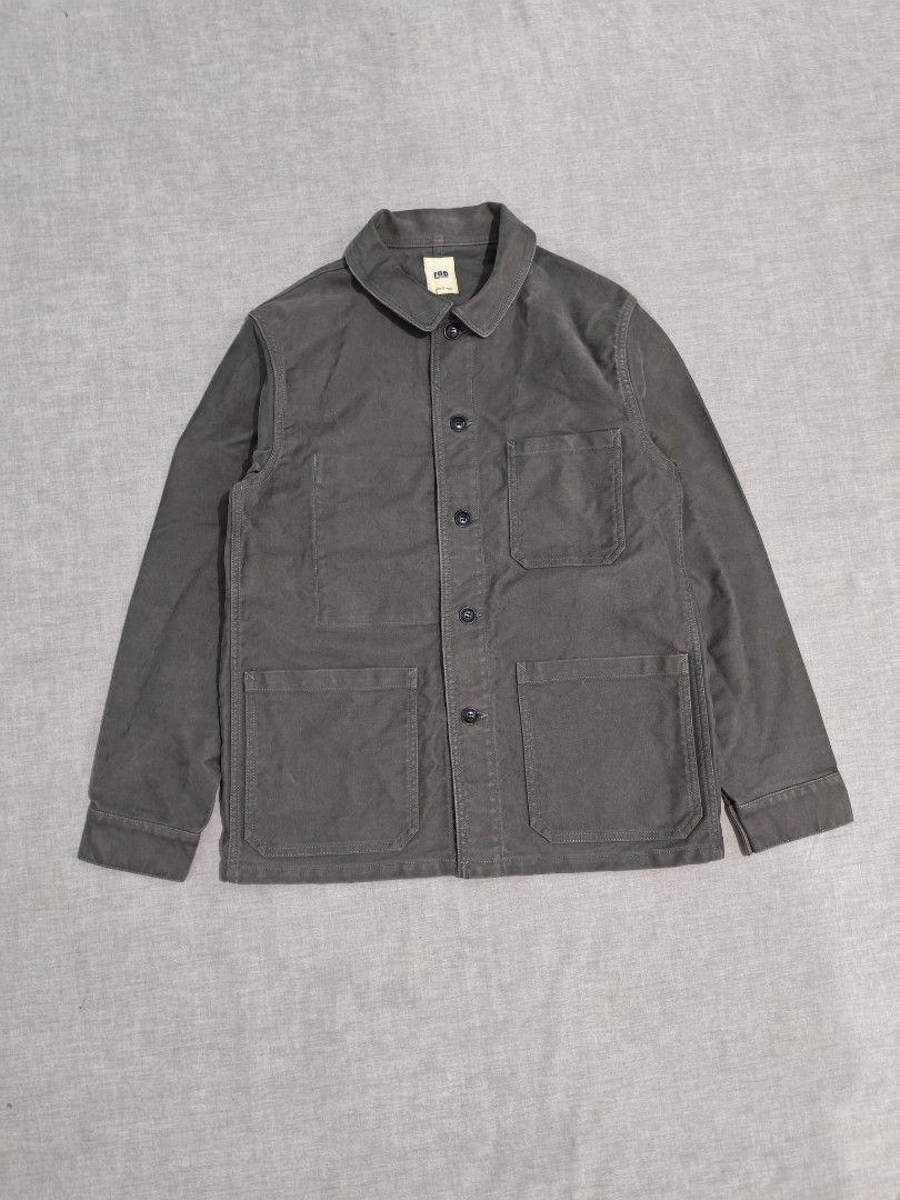 FOB factory French moleskin work jacket (Category: Coats, Jackets and Outerwear) located in Baguio. Submitted by used_clothing2600 (Listing ID 1470858056, Image 1). Description: FOB factory French moleskin work jacket made in japan size medium excellent condition pit to pit 20 length 27.5 shoulders 17.5 sleeve length 24 P 3,980.