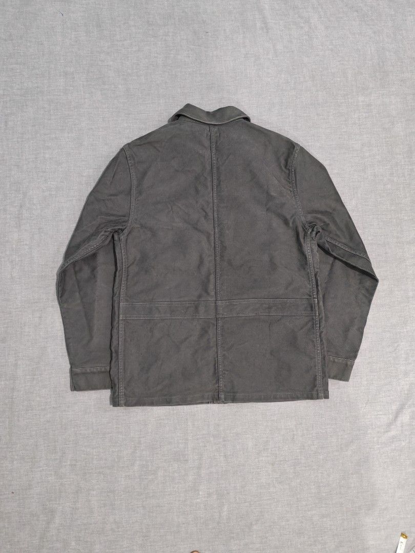 FOB factory French moleskin work jacket (Category: Coats, Jackets and Outerwear) located in Baguio. Submitted by used_clothing2600 (Listing ID 1470858056, Image 2). Description: FOB factory French moleskin work jacket made in japan size medium excellent condition pit to pit 20 length 27.5 shoulders 17.5 sleeve length 24 P 3,980.
