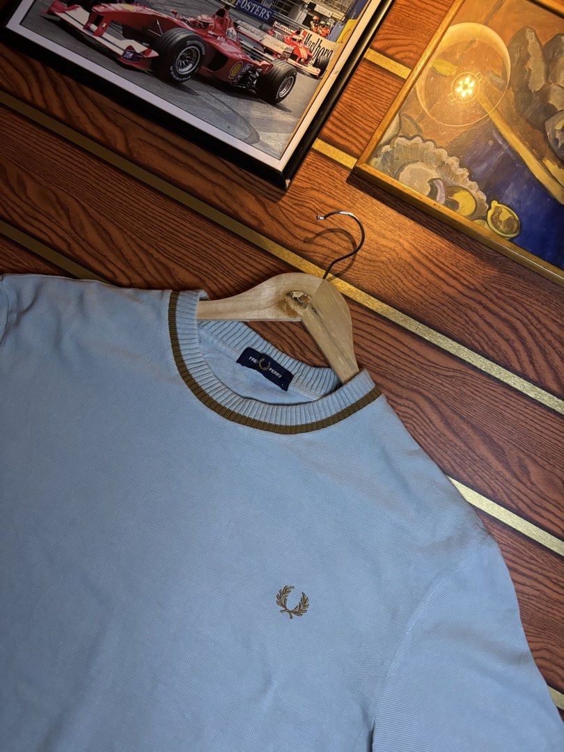 Fred Perry Crew Neck Pique T-Shirt (Category: Luxury Apparel) located in Manila. Submitted by alawzthrift_ (Listing ID 1470905887, Image 2). Description: Negotiable sa sure buyer Php+shipping fee 22x28 .