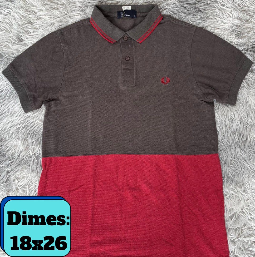 Fred Perry Two Tone Polo Shirt (Category: Tshirts & Polo Shirts ) located in Lipa City. Submitted by kent.finds (Listing ID 1470876891, Image 1). Description: Dimension: 📏W 18 📏L 26 Color Rate: 9.8/10 📌 Excellent Condition 💸 Mine : ₱850 + Shipping Fee🚚 Issue: ❌.