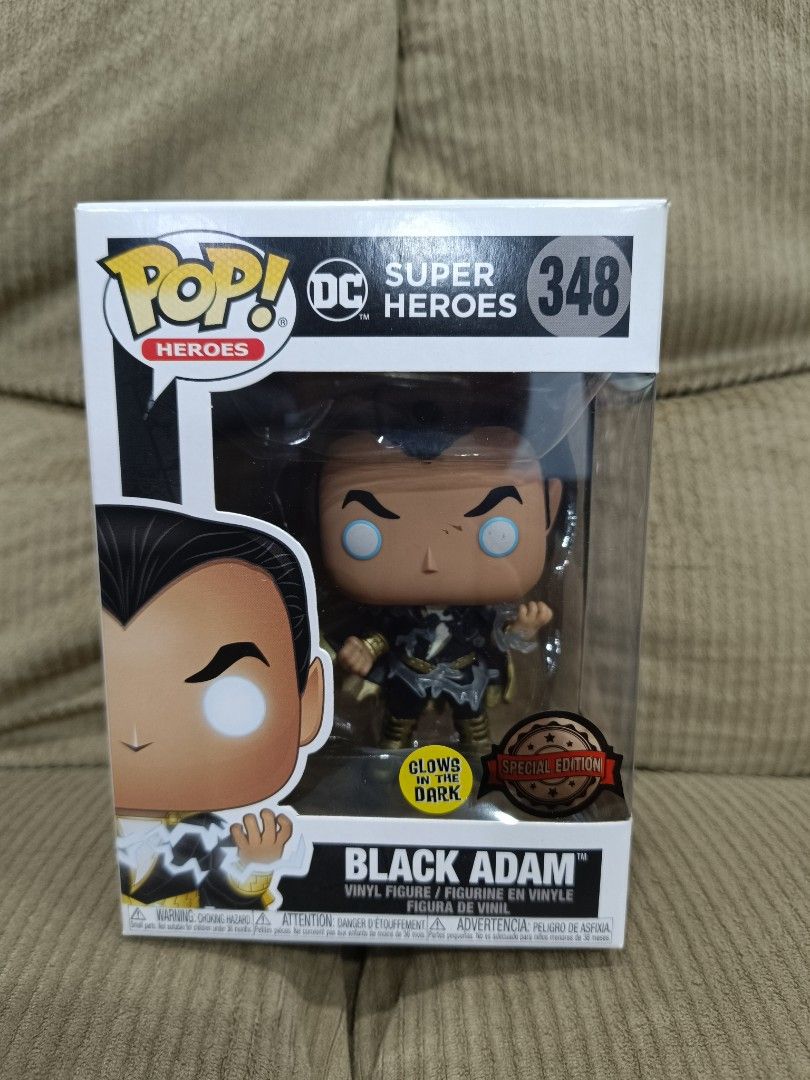 Funko Pop DC Comics Black Adam GITD Exclusive (Category: Action & Battle Toys) located in Manila. Submitted by calvin3teri (Listing ID 1470890107, Image 1). Description: 1000 Grab/Lalamove only ( buyer will book and shoulder fee ) MOP: Gcash .