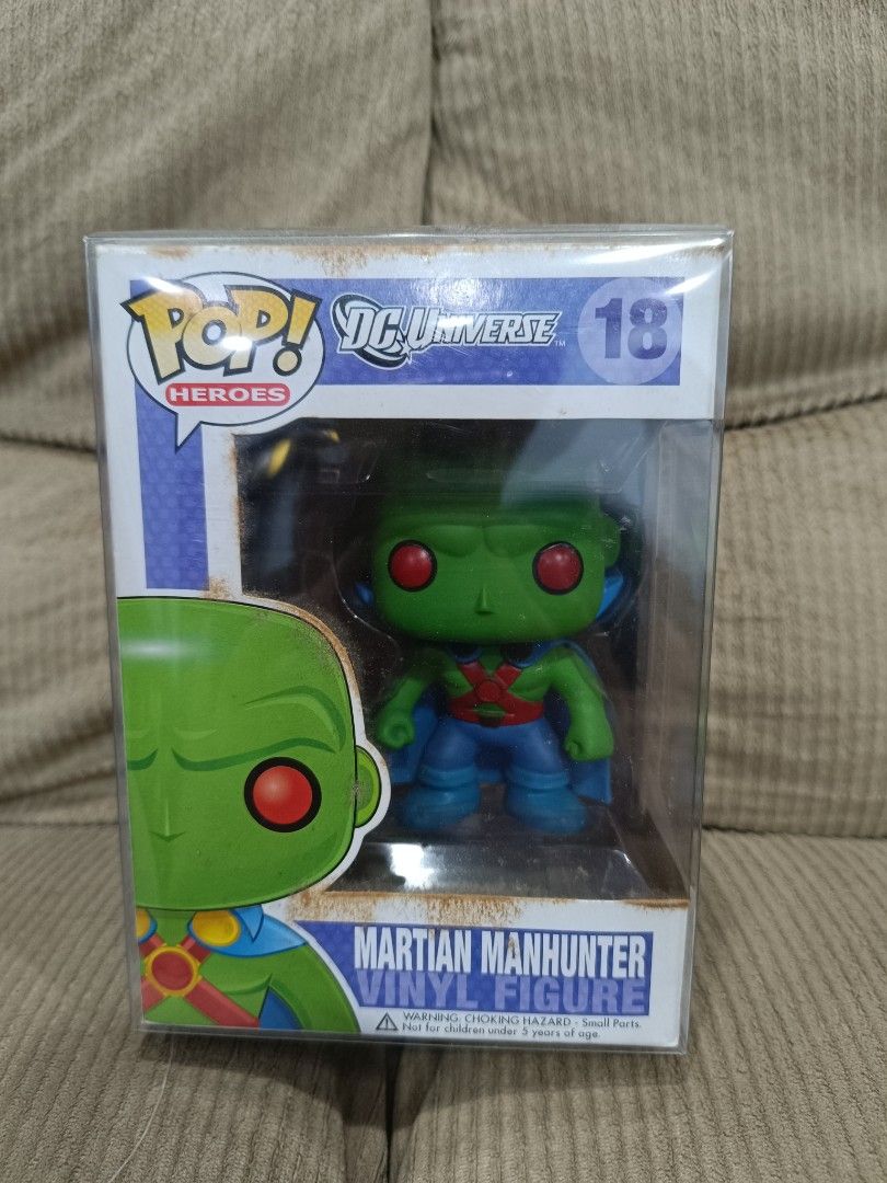 Funko Pop DC Comics Martian Manhunter (Category: Action & Battle Toys) located in Manila. Submitted by calvin3teri (Listing ID 1470896654, Image 1). Description: 3000 OOB Dirty Box Grab/Lalamove only ( buyer will book and shoulder fee ) MOP: Gcash .