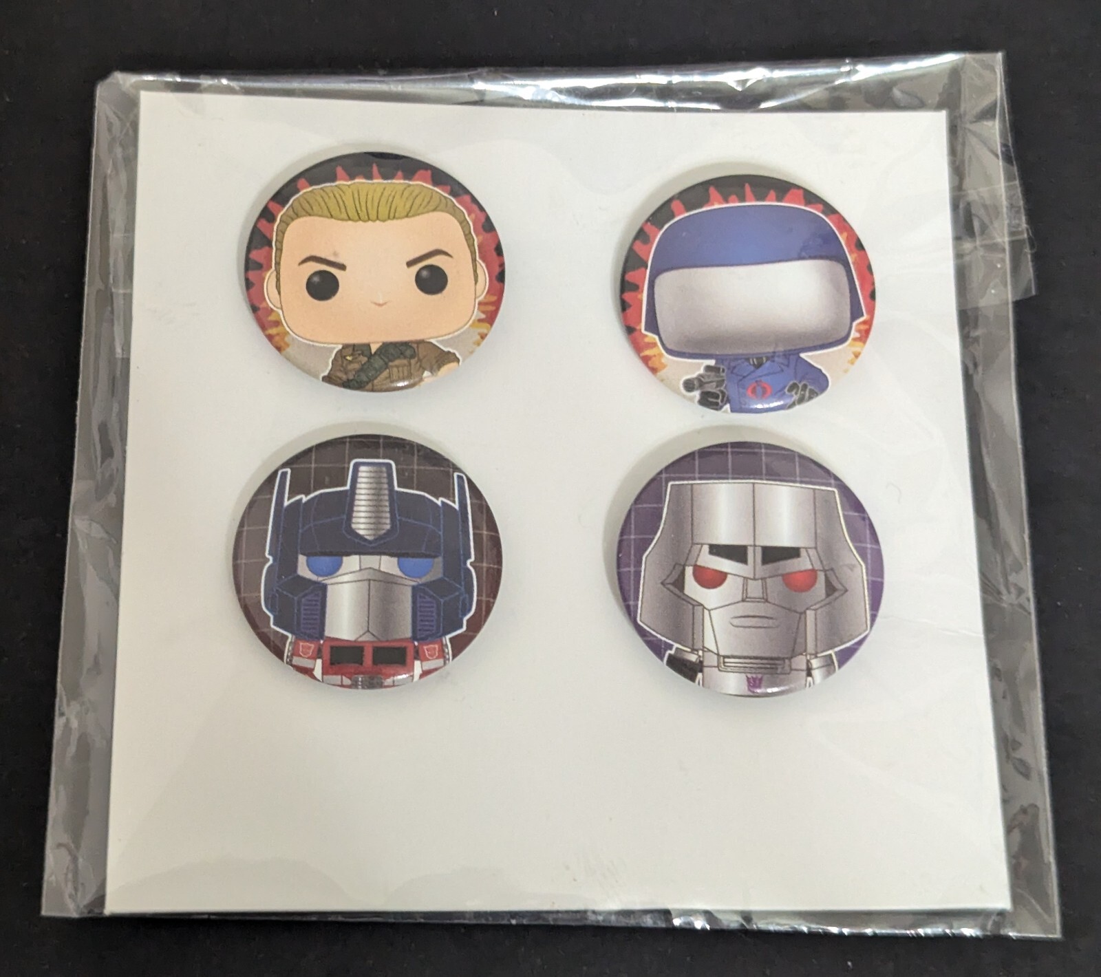 Funko Pop GI Joe Vs Transformers Hat Pins Game Stop Exclusive New, Toys ...