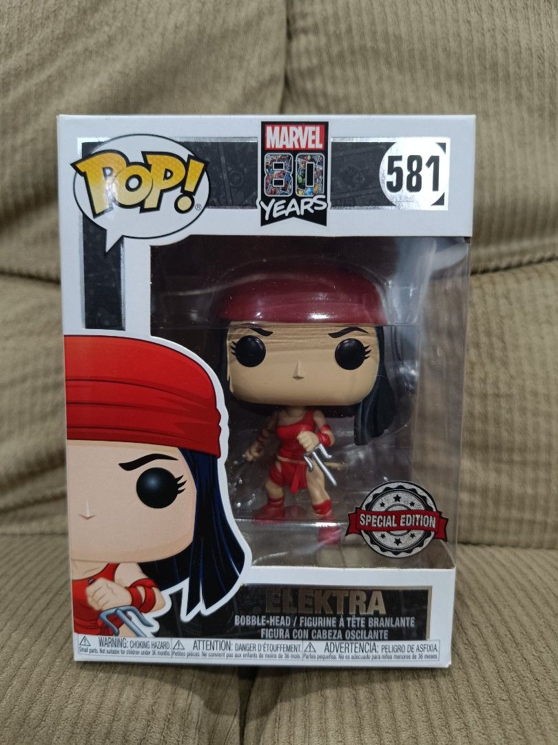 Funko Pop Marvel Comics Elektra (Category: Action & Battle Toys) located in Manila. Submitted by calvin3teri (Listing ID 1470894767, Image 1). Description: 800 NOOB Grab/Lalamove only ( buyer will book and shoulder fee ) MOP: Gcash .