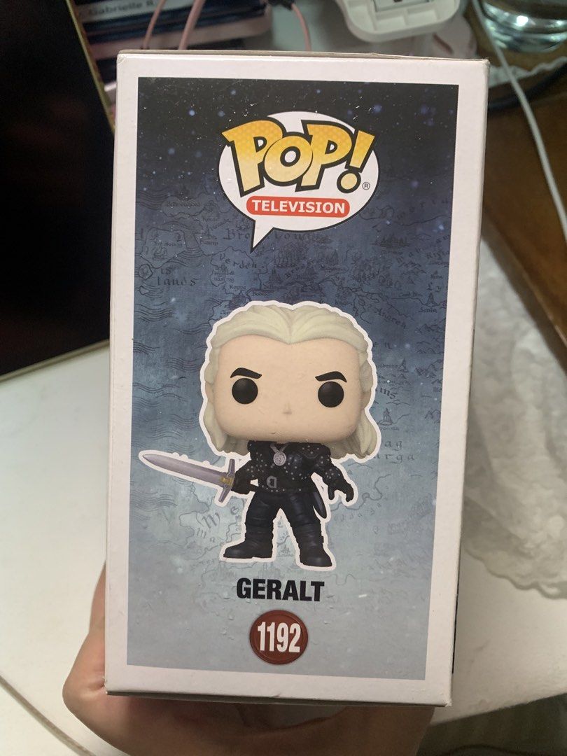 Funko Pop! Television Geralt The Witcher Netflix (Category: Designer & Blind Box Toys) located in Pasig City. Submitted by metagrease.6 (Listing ID 1470887082, Image 3). Description: Funko Pop! Television Geralt The Witcher Netflix - with box - slight creasing on box - no issues Can send more pics if needed! Location: Pasig RFS: Decluttering MOP: Gcash or Maya MOD: Lalamove or J&T. SF/delivery to be shouldered by buyer Thank you! :3.