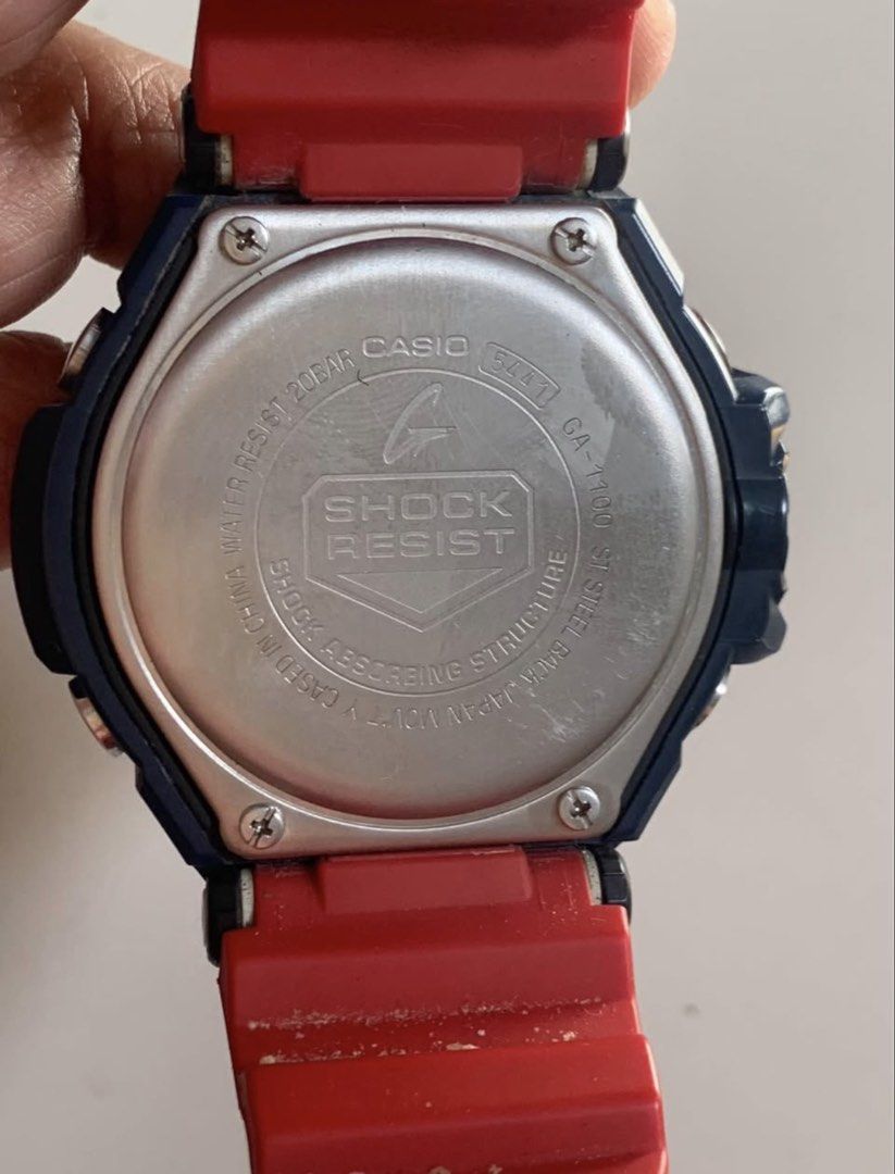 G Shock Gravity Master Optimus Prime (Category: Men's Watches) located in Quezon City. Submitted by captaingamer (Listing ID 1470892753, Image 3). Description: G Shock Gravity Master Optimus Prime GA-1100-2ADR Watch ORIGINAL/AUTHENTIC MONEYBACK GUARANTEED IF PROVEN FAKE kayo na lang po mag palit na battery .