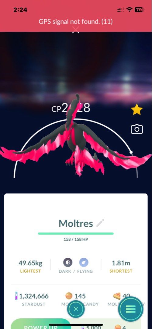 Galar Moltres (Category: Nintendo) located in Manila. Submitted by filipinohero (Listing ID 1470795848, Image 1). Description: - Pokémon: Galarian Moltres (Dark/Flying) - CP: 2128 - Trade Type: Standard or Special (based on Pokédex status) - Fulfillment: Meetup or Remote trading available - Next Step: Message to coordinate details and stardust cost.