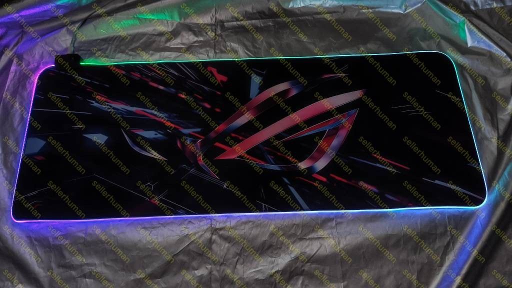 Gaming Mousepad with RGB (800x300x3mm) (Category: Mouse & Mousepads) located in Binan City. Submitted by sellerhuman (Listing ID 1470827645, Image 2). Description: Gaming Mousepad with RGB (800x300x3mm) Good as bnew, just tested the rgb. Location: Binan - Sta Rosa, Laguna Payment options: gcash, cash.