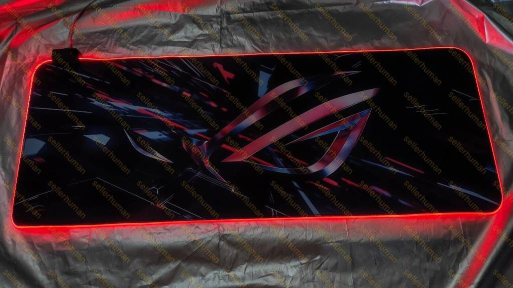 Gaming Mousepad with RGB (800x300x3mm) (Category: Mouse & Mousepads) located in Binan City. Submitted by sellerhuman (Listing ID 1470827645, Image 3). Description: Gaming Mousepad with RGB (800x300x3mm) Good as bnew, just tested the rgb. Location: Binan - Sta Rosa, Laguna Payment options: gcash, cash.