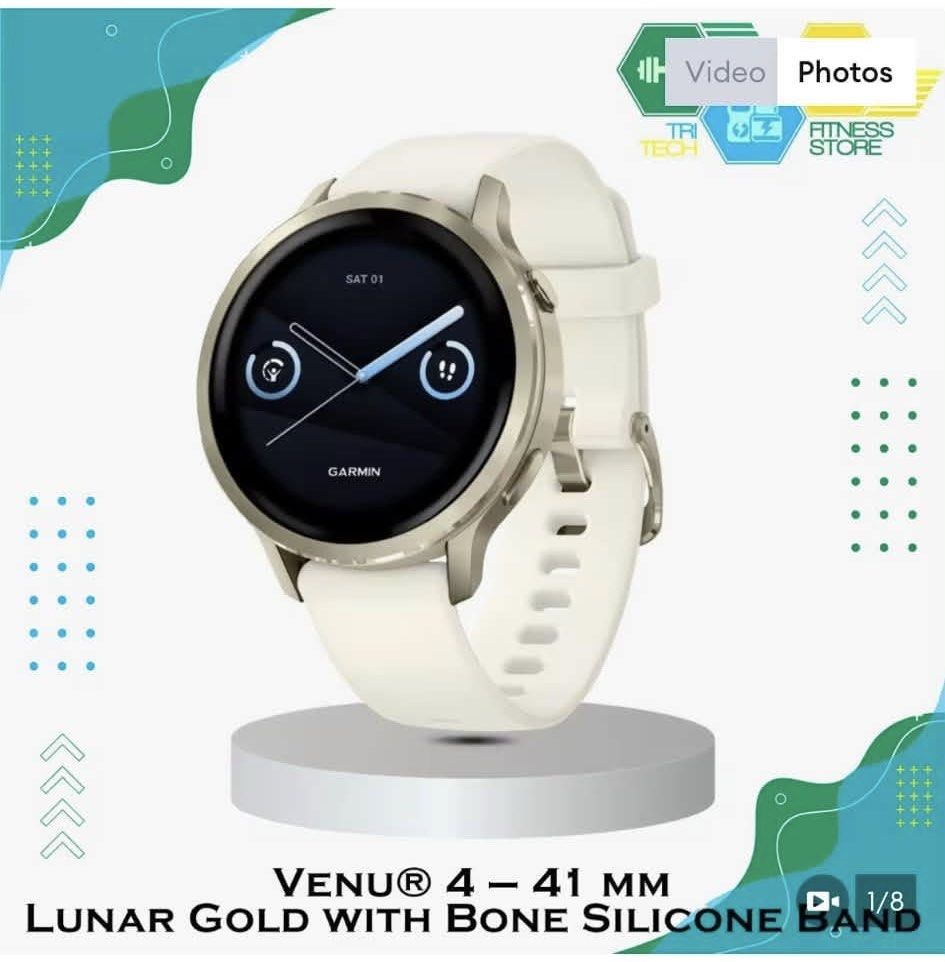 Garmin Venu 4-41mm (Category: Wearables & Smart Watches) located in Malabon City. Submitted by mamalah291019 (Listing ID 1470778561, Image 2). Description: Garmin Venu 4-41mm. Worn only for 2-3wks. RFS-not fit for senior citizen like me..