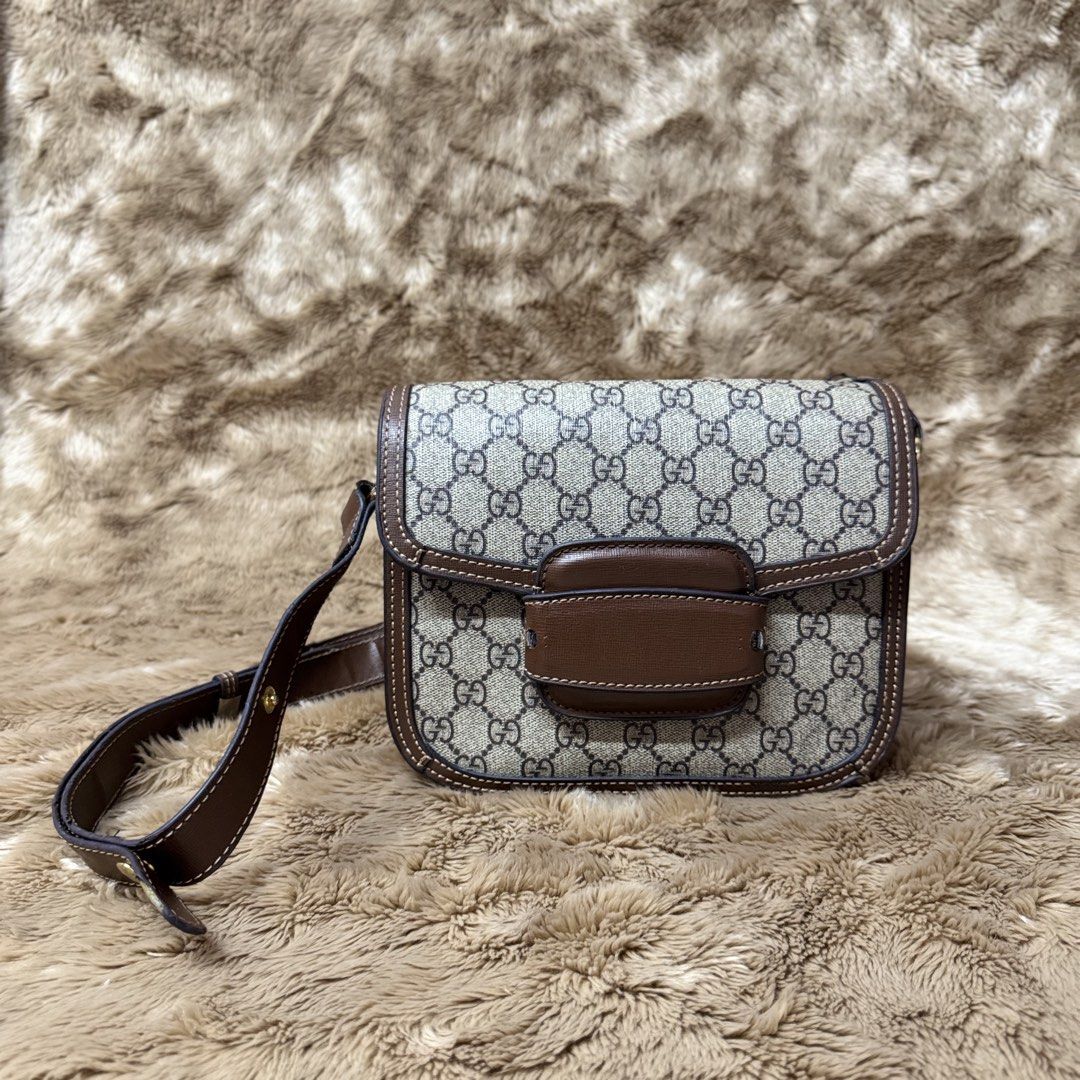 G*CCI H0RSEBIT 1955 SHOULDER BAG (OFF) (Category: Luxury Bags & Wallets) located in Manila. Submitted by thebagbudget (Listing ID 1470843507, Image 1). Description: 🖤 G*CCI H0RSEBIT 1955 SHOULDER BAG (OFF-missing horsebit buckle) ✨ Timeless style, everyday luxury! 🤎 👜 The central leather accent is engineered specifically to form a background cradle for a metal horsebit buckle. It features a sleek, elongated horizontal profile with soft, tapere