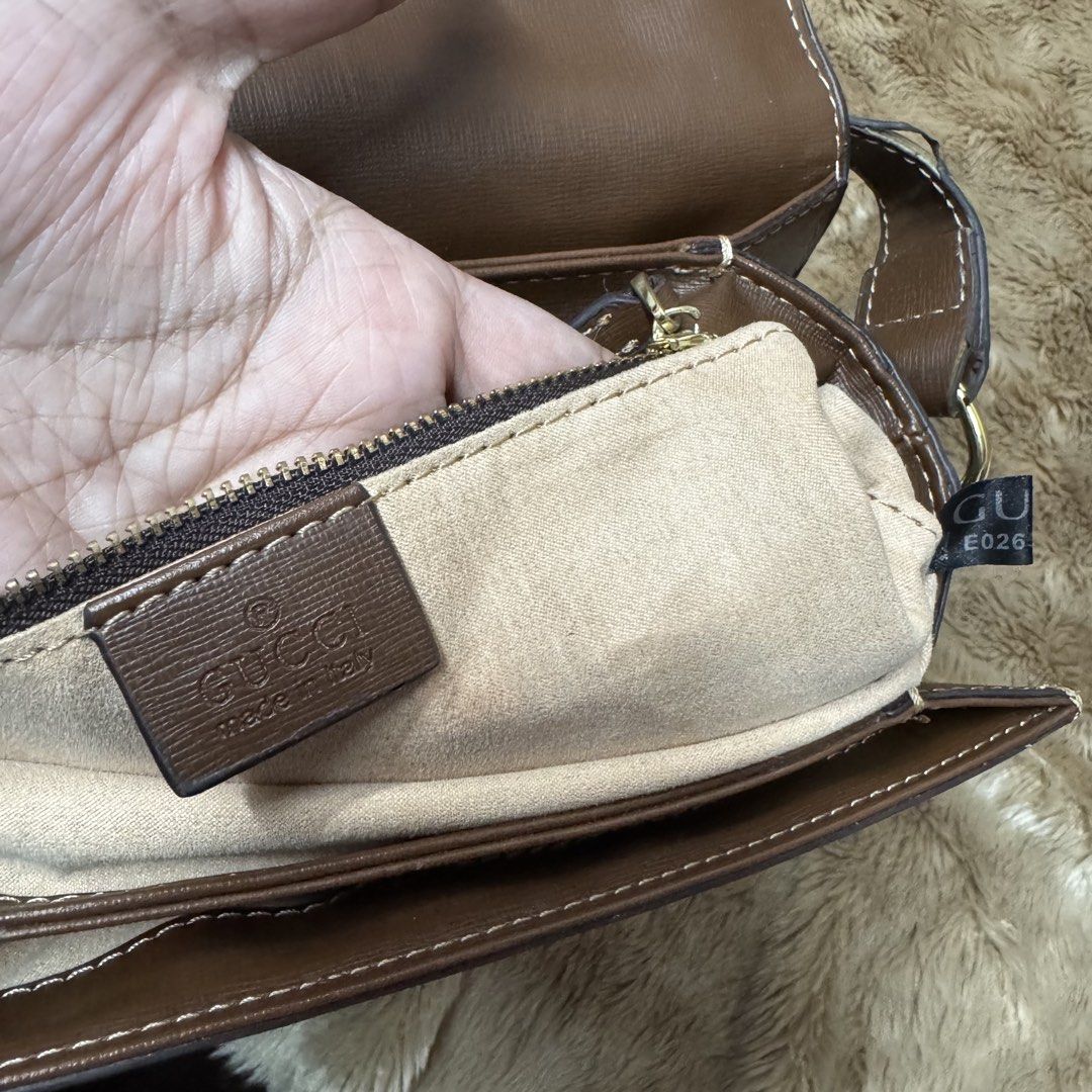 G*CCI H0RSEBIT 1955 SHOULDER BAG (OFF) (Category: Luxury Bags & Wallets) located in Manila. Submitted by thebagbudget (Listing ID 1470843507, Image 2). Description: 🖤 G*CCI H0RSEBIT 1955 SHOULDER BAG (OFF-missing horsebit buckle) ✨ Timeless style, everyday luxury! 🤎 👜 The central leather accent is engineered specifically to form a background cradle for a metal horsebit buckle. It features a sleek, elongated horizontal profile with soft, tapere