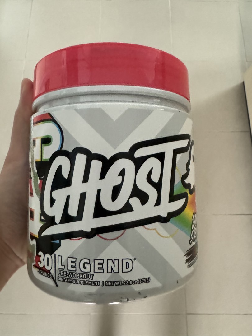 Ghost Raspberry Pre Workout Ghost pre workout (Sour Strips Flavour), Health & Nutrition, Health ...
