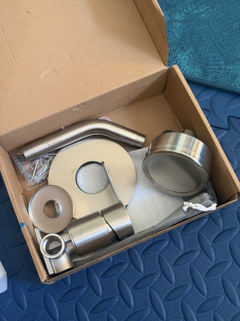 GRIPO Stainless Shower Head and Valve Set (Category: Bathroom & Kitchen Fixtures) located in Navotas City. Submitted by rahrahsevlau (Listing ID 1470745980, Image 1). Description: What you see is what you get! RFS: Need a simpler valve (one without hot and cold option) but still selling this a set .