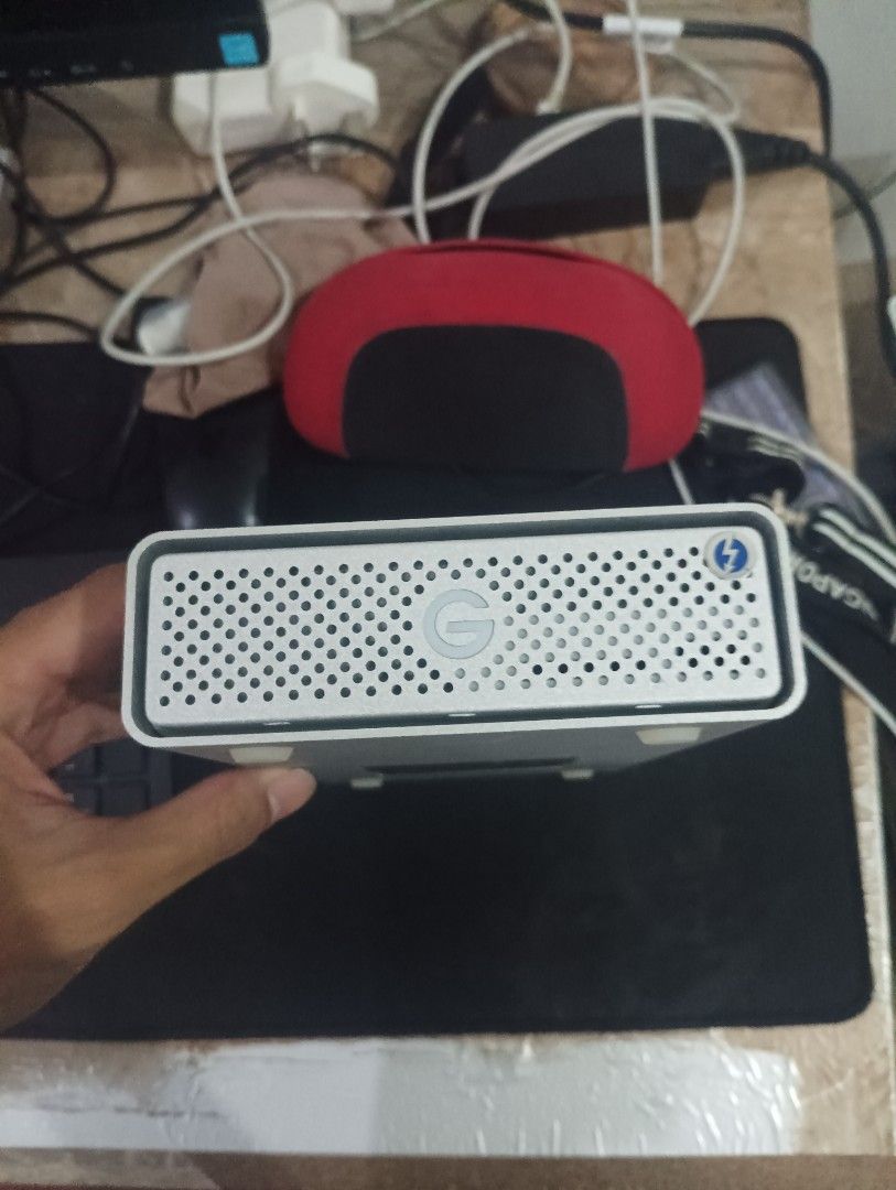 G-Technology G-DRIVE 4TB with Thunderbolt 3 (Category: Hard Disks & Thumbdrives) located in Caloocan City. Submitted by roukuuu (Listing ID 1470804598, Image 2). Description: - Capacity: 4TB desktop storage - Compatibility: Formatted in ExFAT, ready for Mac and PC - Connectivity: Thunderbolt 3, USB-C, and power input - Build: Solid aluminum enclosure with cooling vents for optimal performance - Extra Features: Power switch and Kensington lock slo