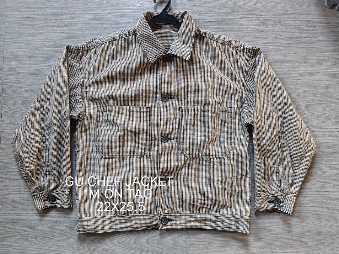 GU CHEF JACKET (Category: Coats, Jackets and Outerwear) located in Amadeo. Submitted by josephotep (Listing ID 1470847728, Image 2). Description: GU CHEF JACKET M ON TAG 22X25.5 AS NEW NO ISSUE 799 PLUS SF .LOC CAVITE PM📥.