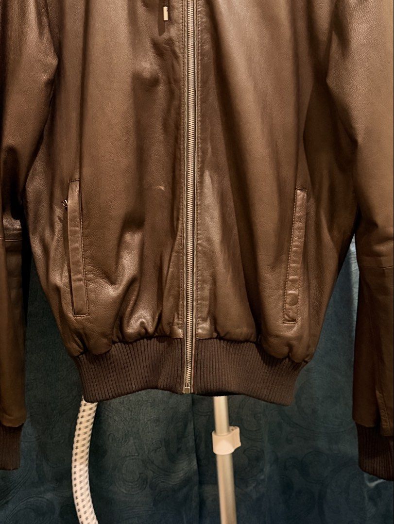 Gucci Brown Nappa Leather Hooded Jacket (Category: Coats, Jackets and Outerwear) located in Surigao. Submitted by fashionflavorph (Listing ID 1470588409, Image 3). Description: .