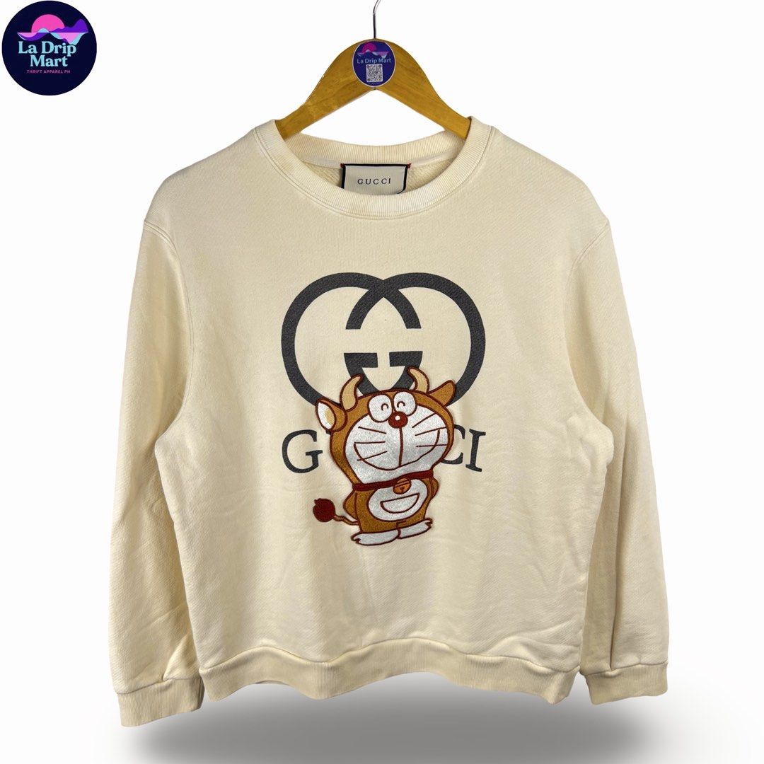 ‎“GUCCIxDORAEMON” DORAEMON PATCH GG LOGO SWTR (Category: Activewear) located in Taguig. Submitted by ldm.ph (Listing ID 1470747490, Image 1). Description: ‎(LDM-E-0298) ‎Size:ACTUAL FIT:MEDIUM ‎Dimensions ‎Inches width:22 ‎Inches length:24 ‎Condition: EXCELLENT ‎Color rate:9.5 ‎Flaws:minimal back stains ‎(READY TO WEAR) ‎. .
