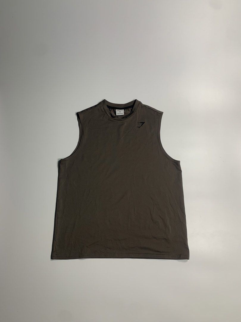 GYMSHARK OVERSIZED PERFORMANCE TANK (Category: Formal Shirts) located in Dinalupihan. Submitted by bigboythrift7 (Listing ID 1470915626, Image 1). Description: GYMSHARK OVERSIZED PERFORMANCE TANK COLOR : CHOCO BROWN SIZE : XS DIMES : 22x28 EXCELLENT CONDITION ₱985+SHIPPING LOCATION DINALUPIHAN BATAAN .