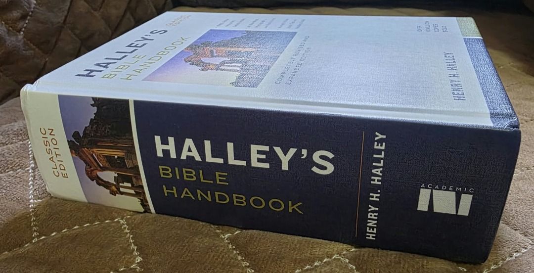 HALLEY'S BIBLE HANDBOOK Classic Edition (Category: Religion Books) located in Quezon City. Submitted by marklamsen (Listing ID 1470812740, Image 2). Description: For Sale - HALLEY'S BIBLE HANDBOOK Bu Henry H. Halley Classic Edition Completely revised and expanded copy Copyright 2000 by Halley's Bible Handbook, Inc. In brand new white hardbound cover copy Ideal for use by ministerial/theological students Dimension: 7.5-inch tall by 5-inch wide and