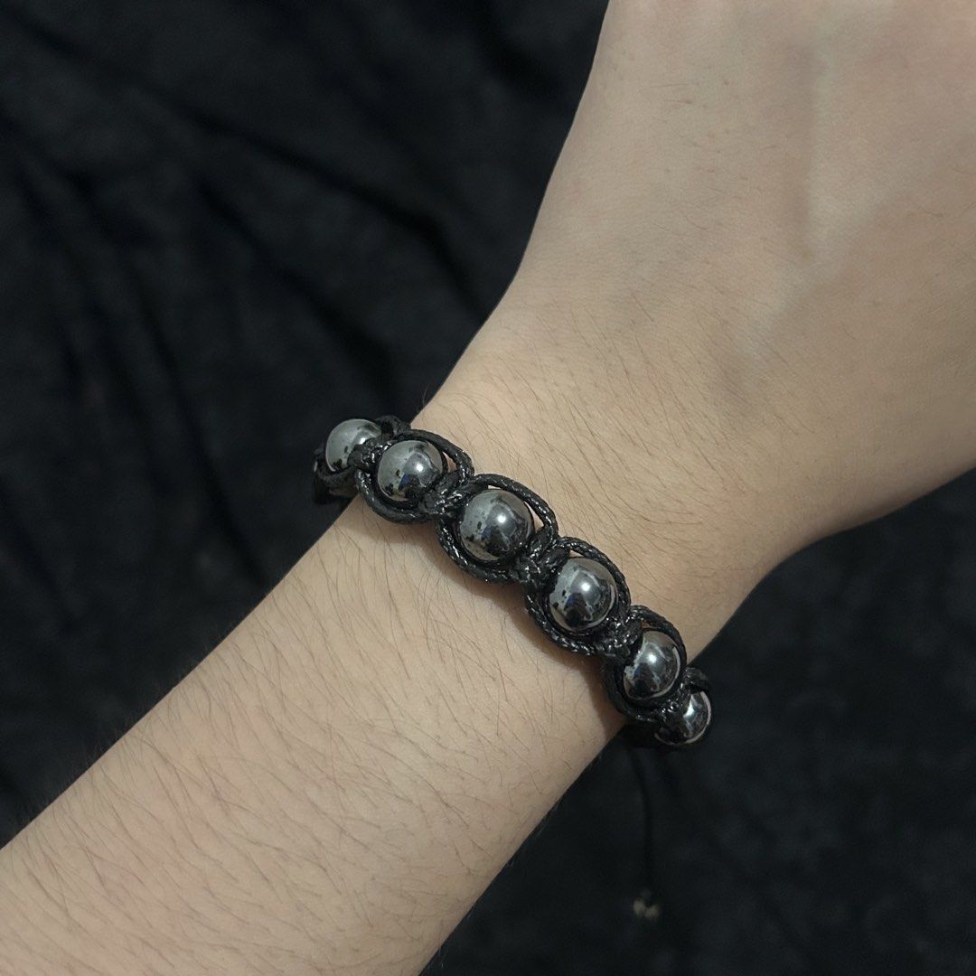 handmade hematite beads bracelet (Category: Bracelets) located in Manila. Submitted by sophialeigh (Listing ID 1470925014, Image 2). Description: - adjustable - made to order more works on my profiIe ^^.