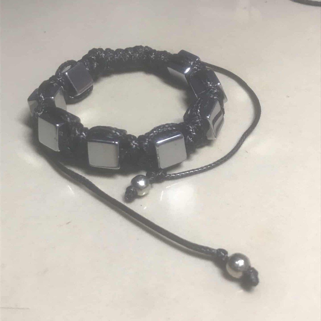handmade hematite square beads bracelet (Category: Bracelets) located in Manila. Submitted by sophialeigh (Listing ID 1470925013, Image 1). Description: - adjustable - made to order more works on my profiIe ^^.