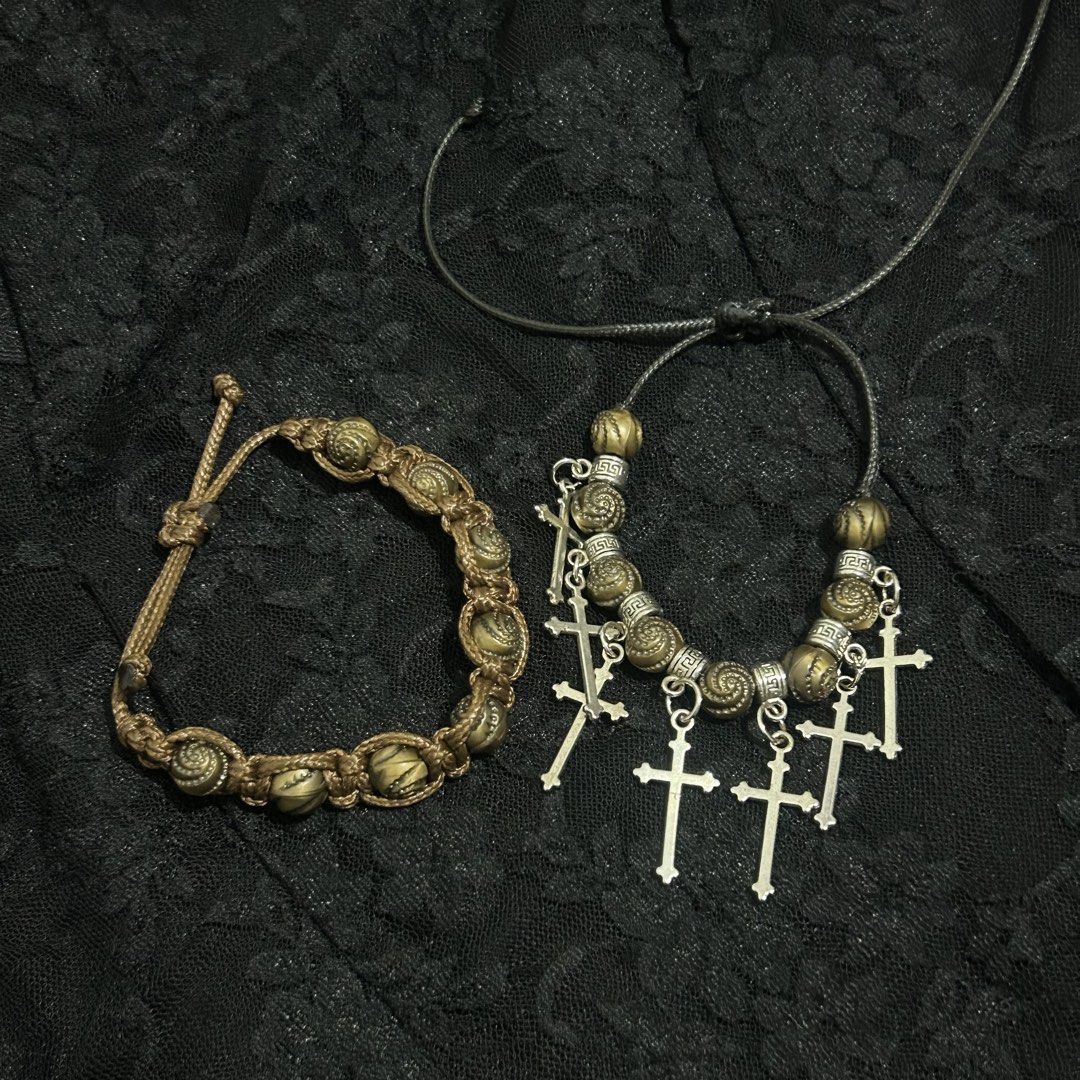 handmade vintage cross bracelet (Category: Bracelets) located in Manila. Submitted by sophialeigh (Listing ID 1470925016, Image 1). Description: 100 each - handmade - adjustable - made to order more works on my profile ^^.