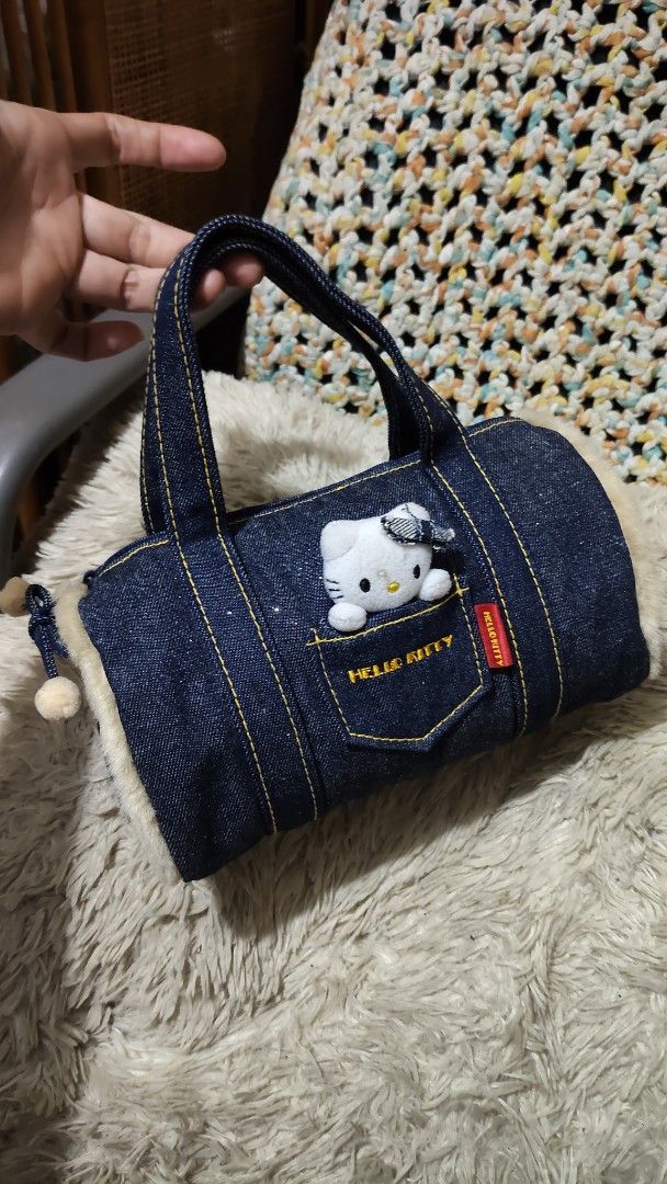 Hello kitty... boston handbag (Category: Shoulder Bags) located in Cebu City. Submitted by lumaynojes00490 (Listing ID 1470869878, Image 2). Description: good condition denim small to medium .