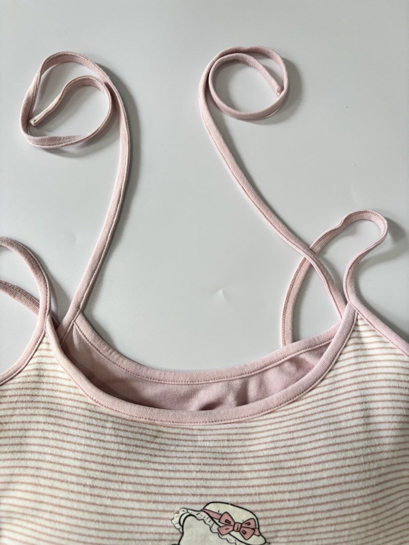 hello kitty halter top (Category: Sleeveless) located in Binan City. Submitted by byhiraeth (Listing ID 1470779067, Image 3). Description: -small to medium -has smalll washable stain -will only entertain offers since IM out of reply quota -loc is santa rosa, laguna.
