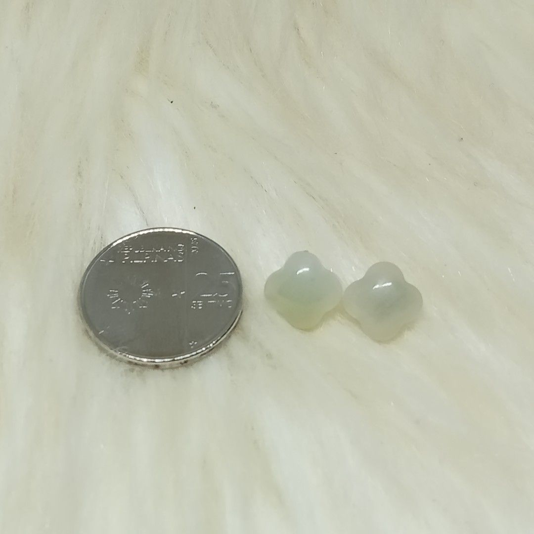 Hetian Jade Clover Earrings 🤍 💯% Natural Stone (Category: Earrings) located in Ozamiz City. Submitted by leovelle. (Listing ID 1470868143, Image 3). Description: Hetian Jade Clover Earrings 🤍 💯% Natural Stone.