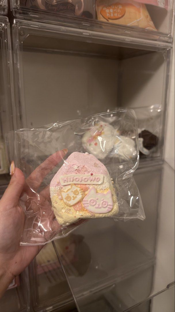 Hijojowo Kitty House Taba Squishy (Category: Designer & Blind Box Toys) located in Manila. Submitted by squishylawlph (Listing ID 1470859286, Image 1). Description: in good condition taba (slow-rise) sealed pvc soft, cotton milk.
