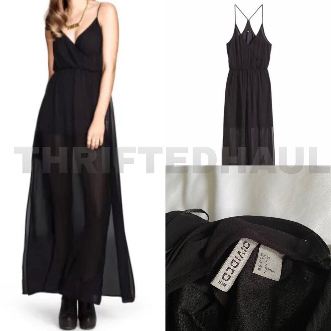 H&M Black Sheer Long Maxi Dress (Category: Dresses) located in Binan City. Submitted by myprelovedhaul (Listing ID 1470763166, Image 2). Description: Fits xxs to xs frame, last price posted!.