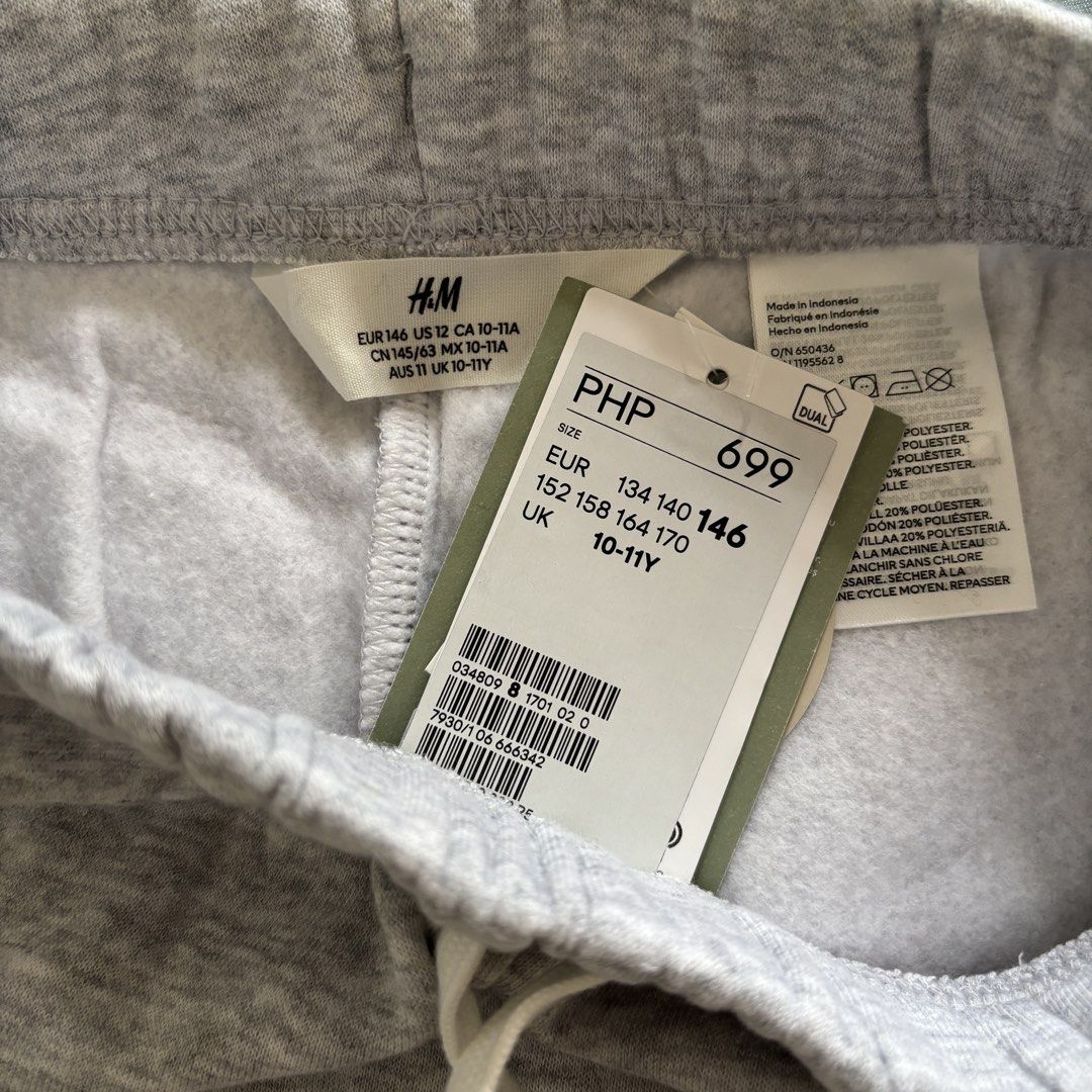 H&M Kids Jogger Pants (Category: Babies & Kids Fashion) located in Pasig City. Submitted by uyamuya (Listing ID 1470764855, Image 3). Description: Brand: H&M Kids Size: 10-11 years old (146cm height).