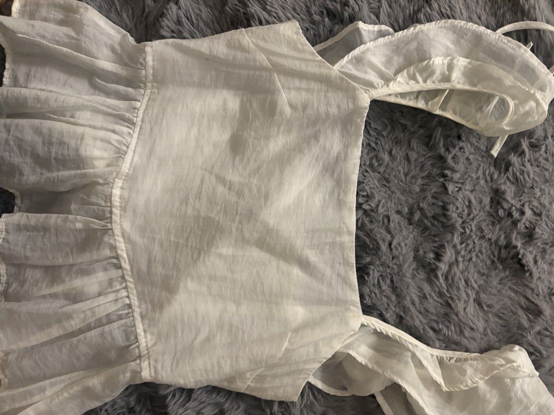 H&M Tie-Detail Peplum Blouse (Category: Blouses) located in Manila. Submitted by saltedclaramel (Listing ID 1470835154, Image 1). Description: .