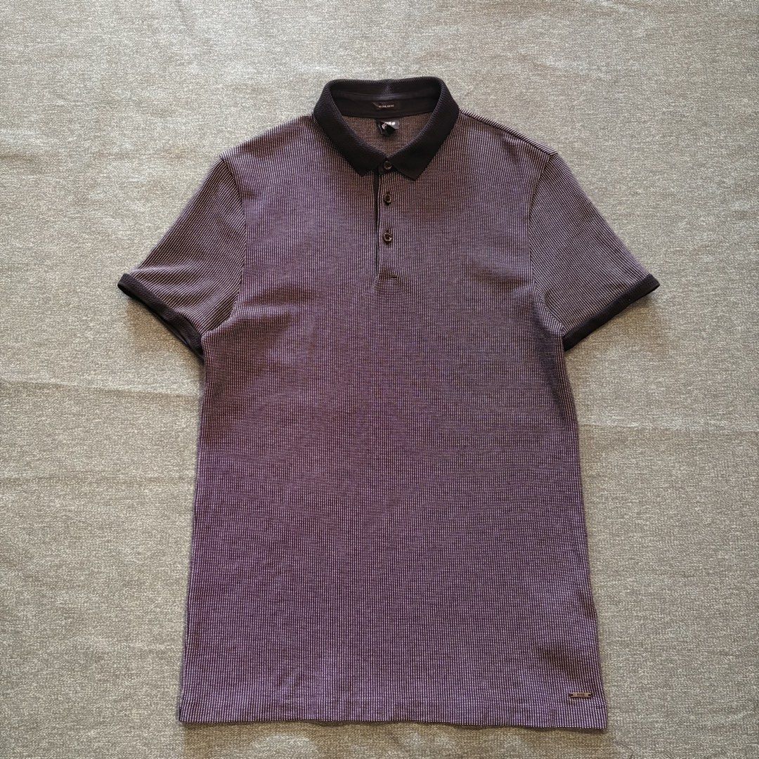 Hugo Boss Polo Shirt (Category: Tshirts & Polo Shirts ) located in Butuan. Submitted by ragscurations (Listing ID 1470751134, Image 1). Description: Size : Small on tag Inches : Width 18 Inches : Length 28 Condition : Excellent Flaws : Flawless Color rate 9.8 Fave item : Beautiful design.