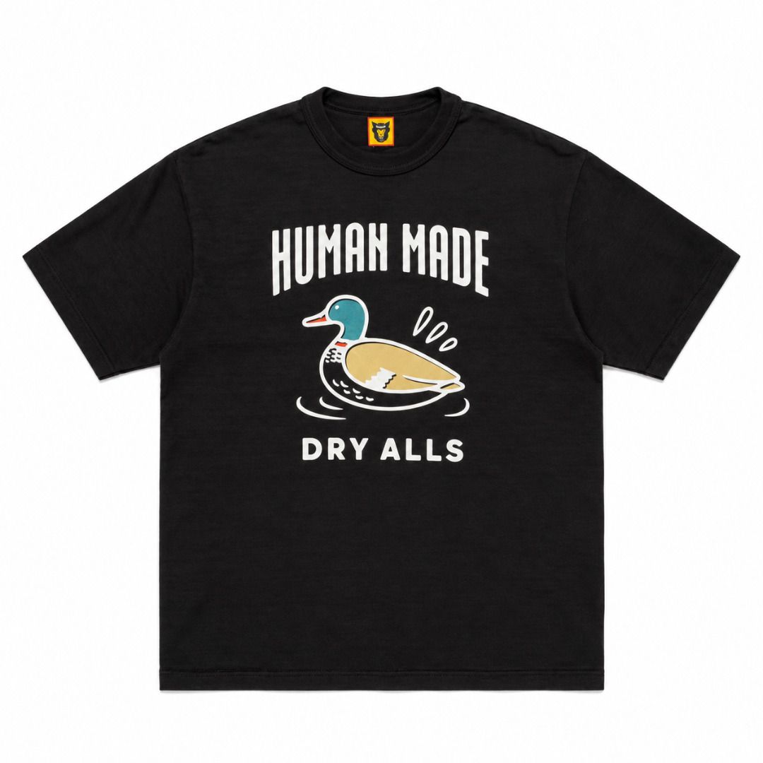Human Made Duck Dry Alls Tee (Category: Tshirts & Polo Shirts ) located in San Fernando. Submitted by fynder (Listing ID 1470771940, Image 3). Description: Auth with tags and ziplock Available Sizes: S - XL Colorway : Black / White 💬 DM for more Photos or Size Chart 📦 Fast processing (Air cargo freight) 💬 More drops daily on IG: @fynder1 🔒 Buyer protection through Carousell — shop with confidence.