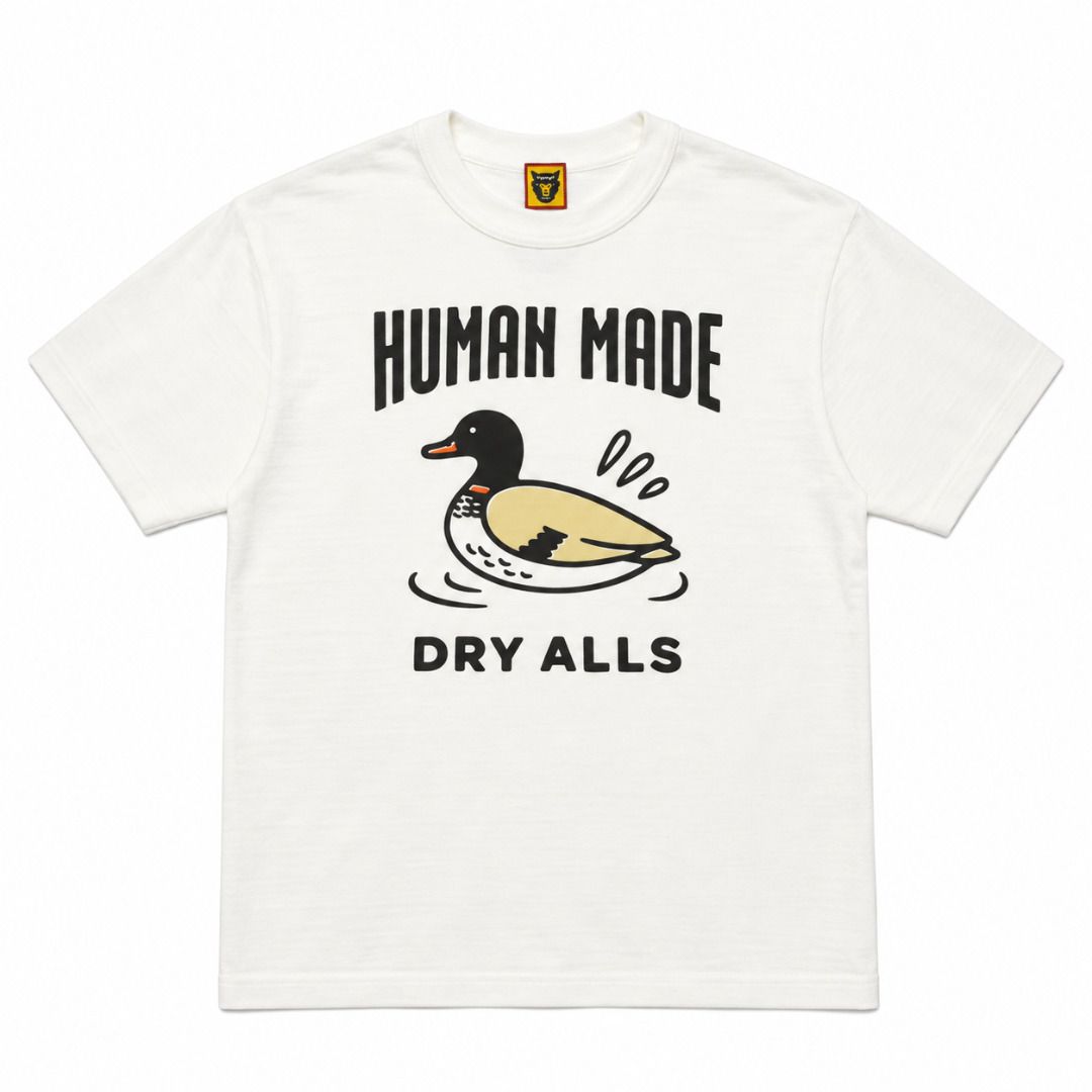 Human Made Duck Dry Alls Tee (Category: Tshirts & Polo Shirts ) located in San Fernando. Submitted by fynder (Listing ID 1470771940, Image 1). Description: Auth with tags and ziplock Available Sizes: S - XL Colorway : Black / White 💬 DM for more Photos or Size Chart 📦 Fast processing (Air cargo freight) 💬 More drops daily on IG: @fynder1 🔒 Buyer protection through Carousell — shop with confidence.