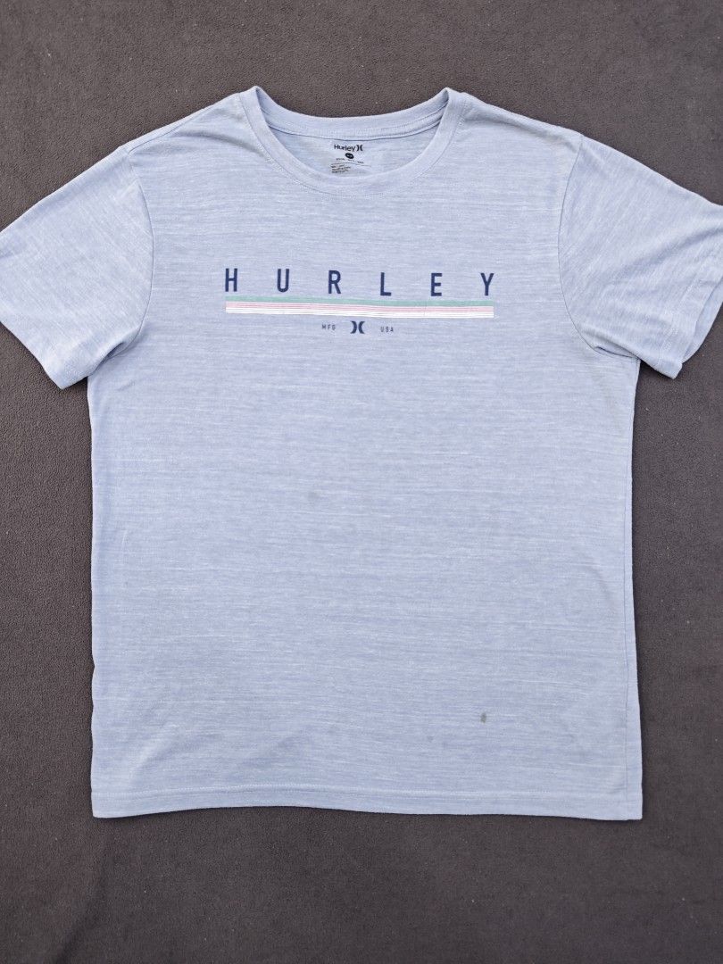 Hurley Graphic T-Shirt (Category: Tshirts & Polo Shirts ) located in Bulacan. Submitted by pzj_thrift (Listing ID 1470778338, Image 1). Description: condition 9/10 color rate 9/10 issue stain.