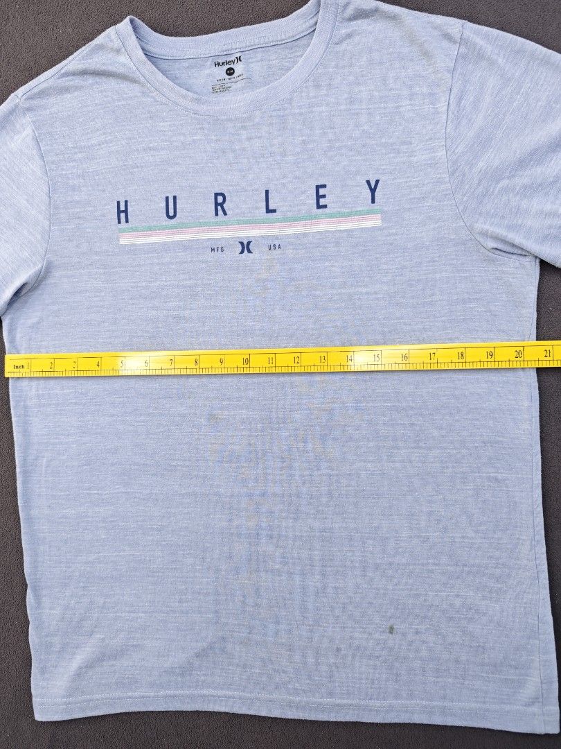 Hurley Graphic T-Shirt (Category: Tshirts & Polo Shirts ) located in Bulacan. Submitted by pzj_thrift (Listing ID 1470778338, Image 3). Description: condition 9/10 color rate 9/10 issue stain.
