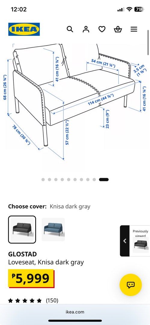 IKEA sofa (Category: Sofas) located in Paranaque City. Submitted by ub.et (Listing ID 1470772723, Image 3). Description: IKEA Sofa Very sturdy, good for small apartment or condo. With 2 throw pillows and freebies 1 year old, first owner No issues -Pick up in person (Taguig) -Lalamove pick up (buyer pays shipping fee) .